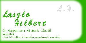 laszlo hilbert business card