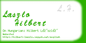 laszlo hilbert business card